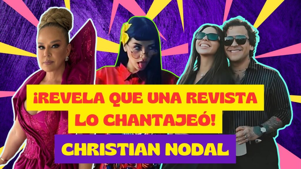 Christian Nodal durante su entrevista con Adela Micha hablando de Cazzu y Ángela Aguilar