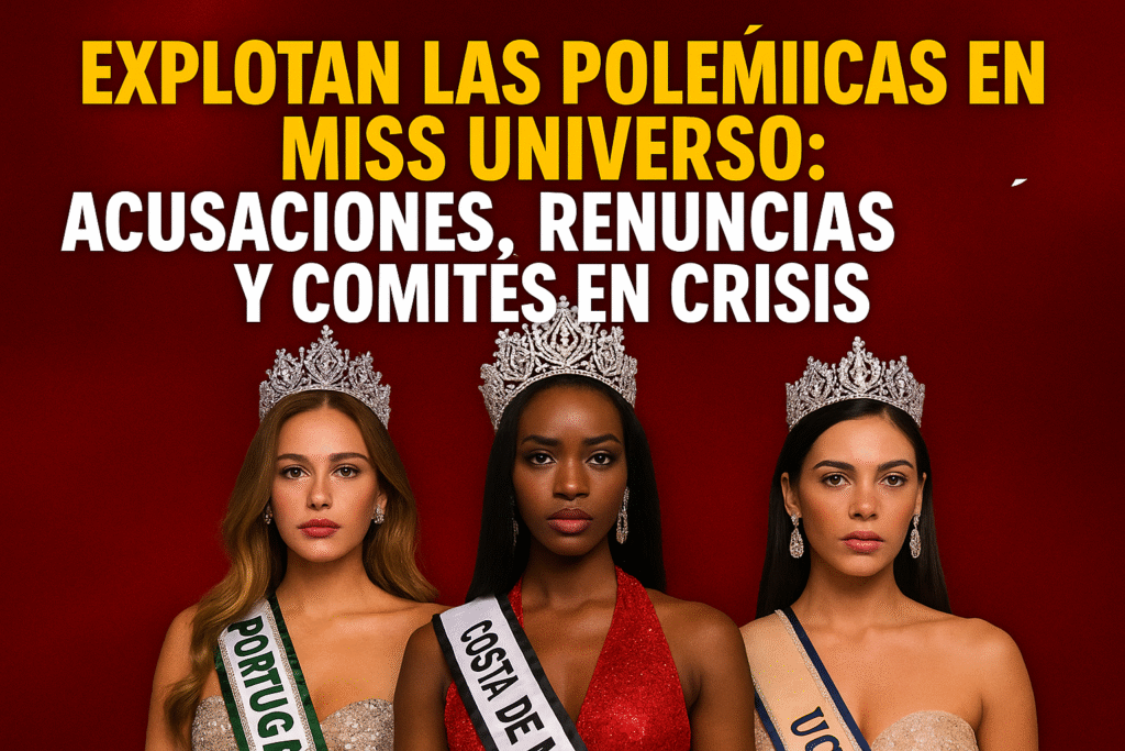 EXPLOTAN LAS POLÉMICAS EN MISS UNIVERSO: ACUSACIONES, RENUNCIAS Y COMITÉS EN CRISIS