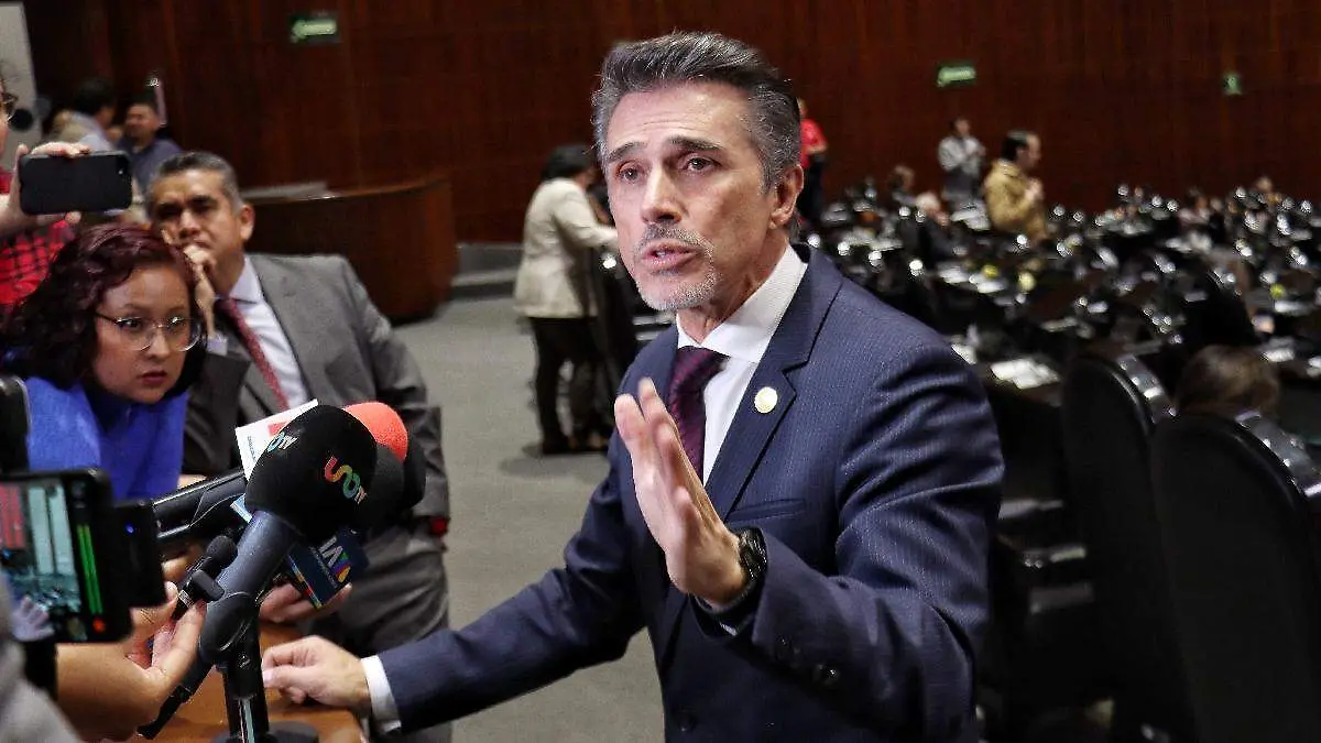 ergio Mayer en la Cámara de Diputados ofreciendo disculpas