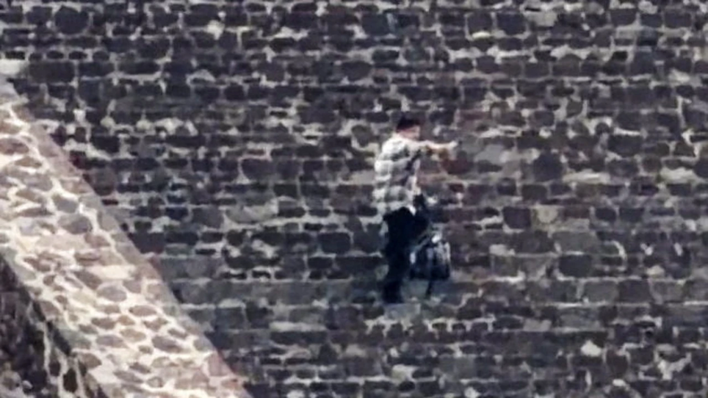 Guardia Nacional resguardando la Pirámide de la Luna tras tiroteo 2026