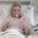 Kayley Boda conectada a tanque de oxígeno por daños pulmonares de vapeo 2026.