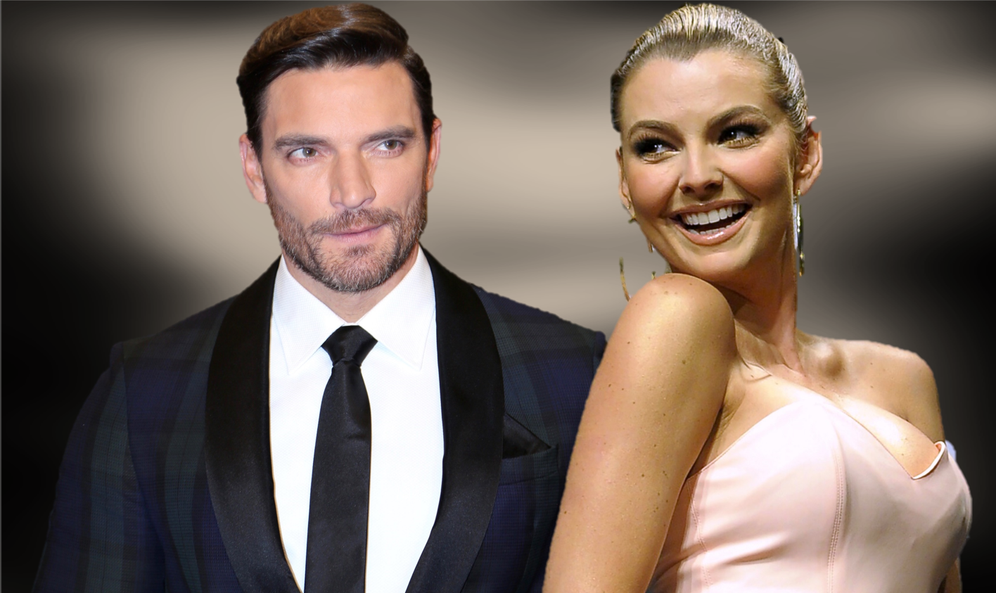 Julián Gil y Marjorie de Sousa en juzgados por la custodia de su hijo Matías.